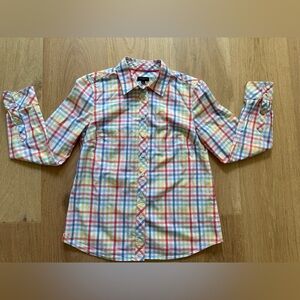 Talbots Multicolor Plaid Button-Down Shirt
